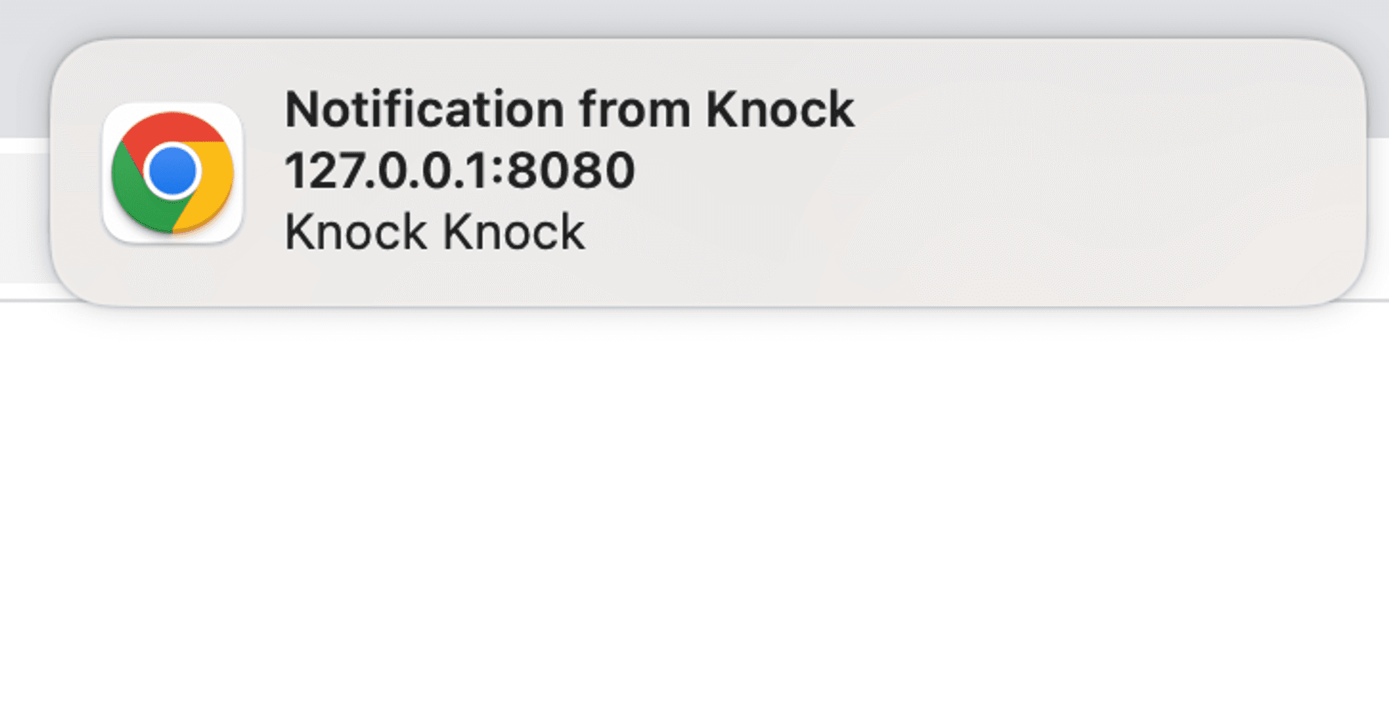 Browser push notification