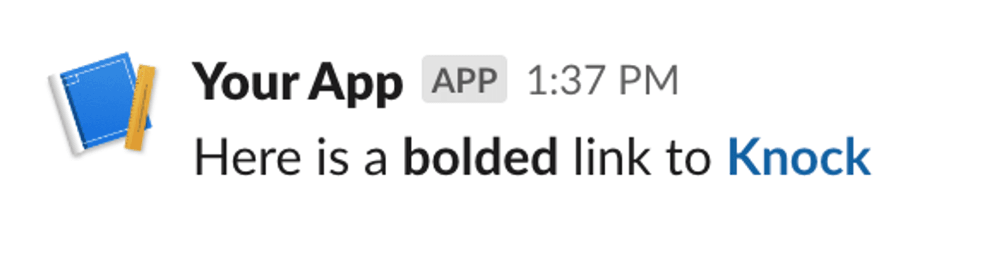 Slack Bold Link