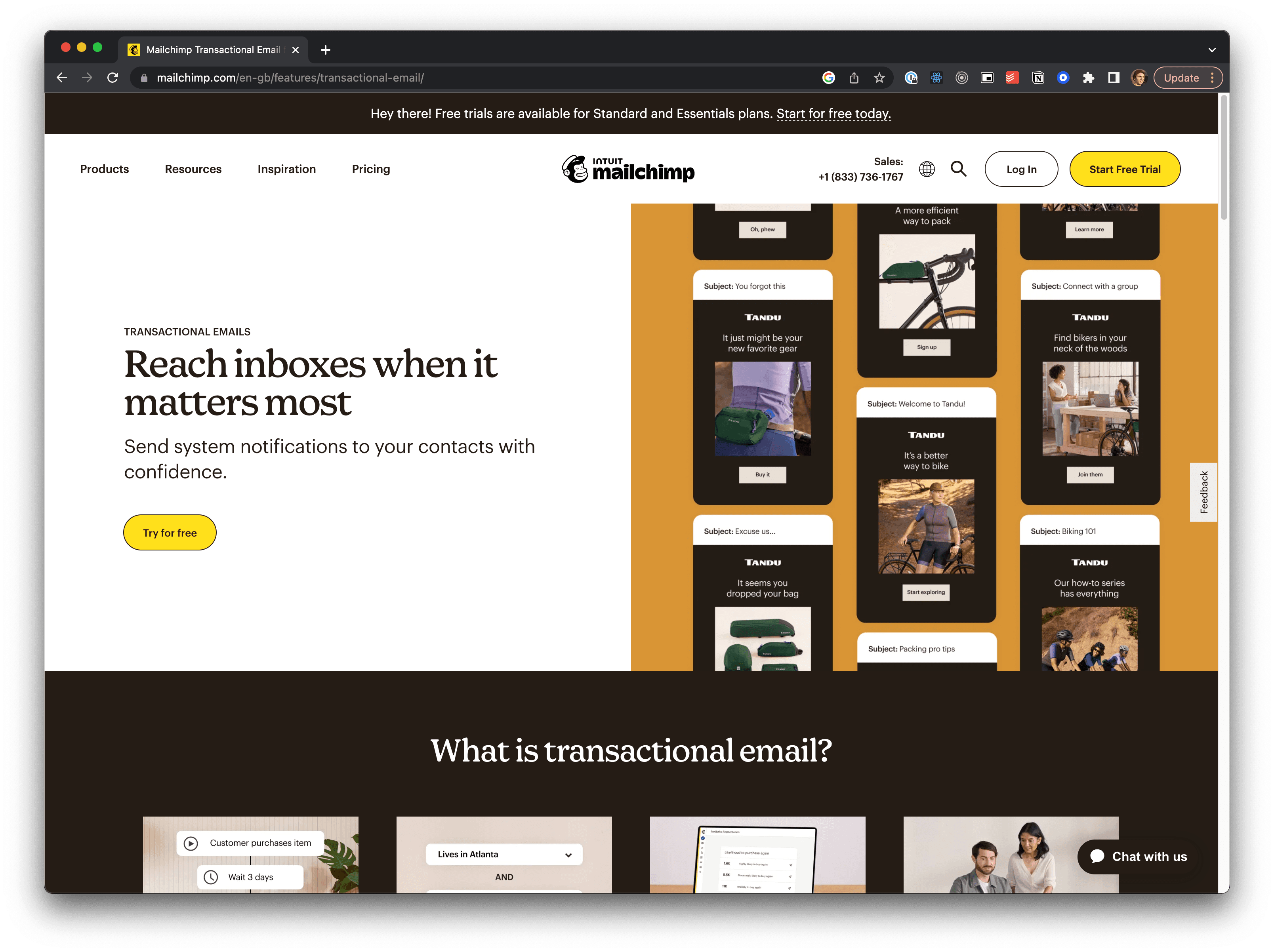 Mailchimp website