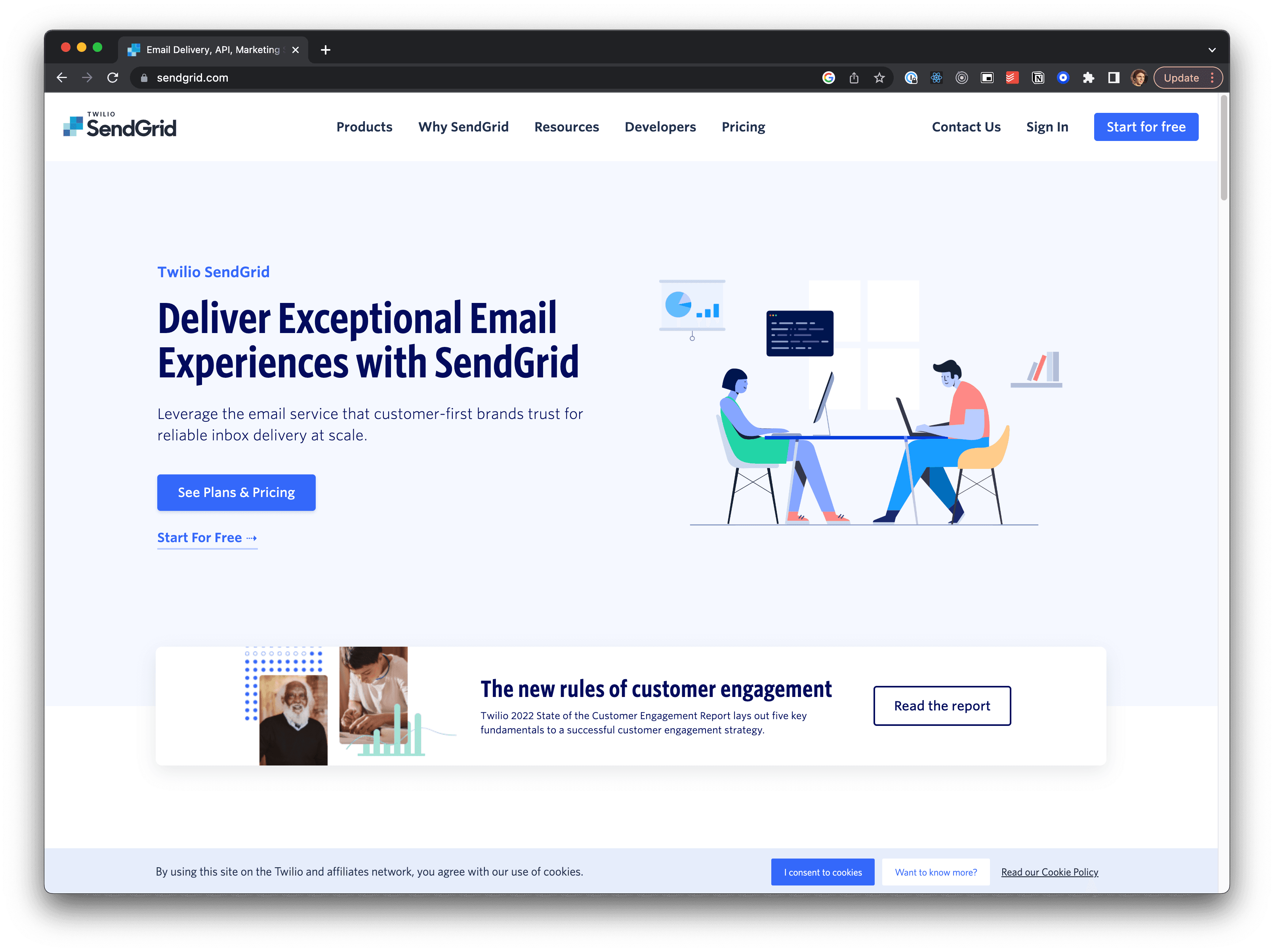 Sendgrid website